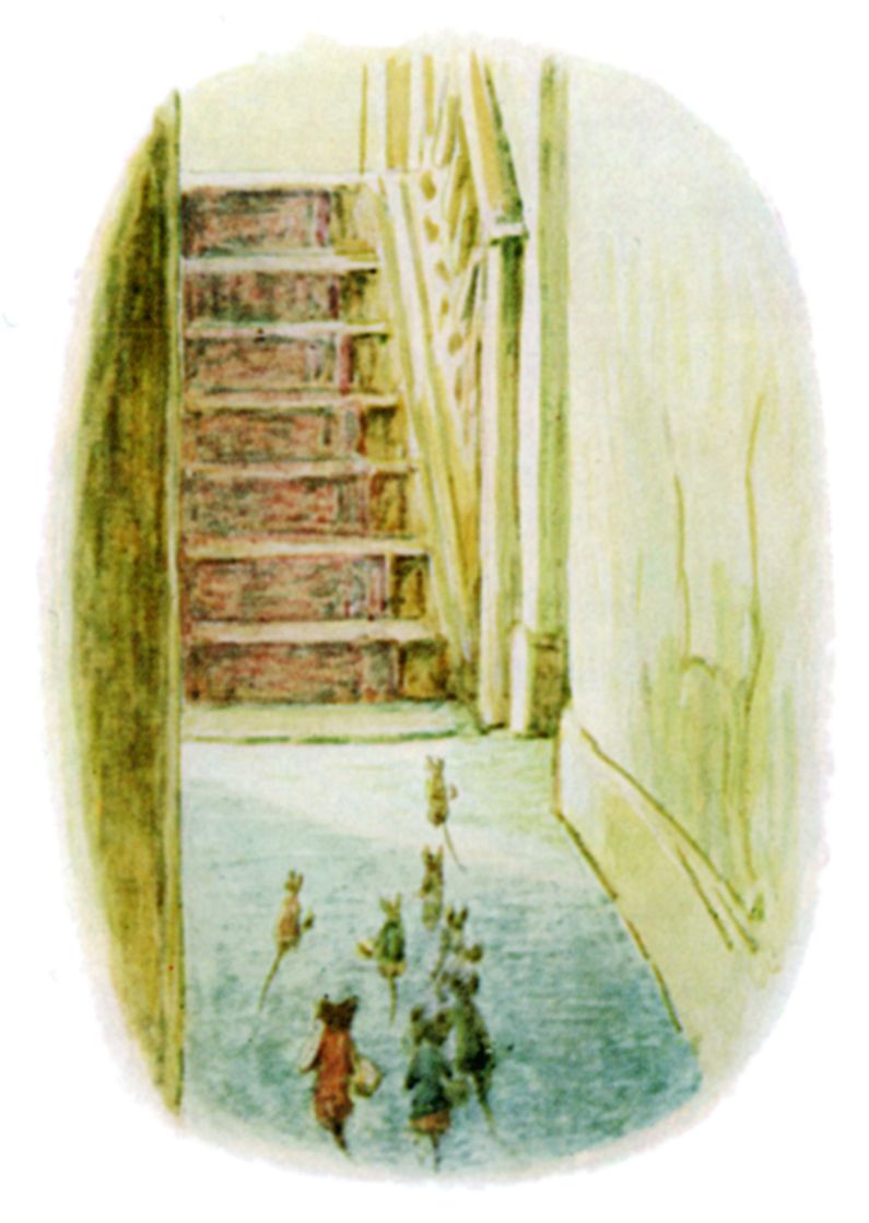 Johnny Town-mouse and his friends racketted about under the floors, and came boldly out all over the house in the evening.