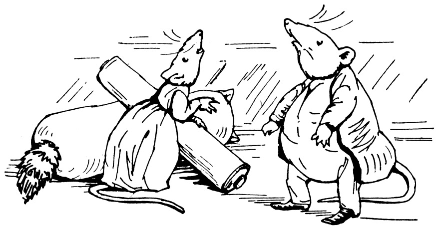 The rats stop rolling the rolling-pin