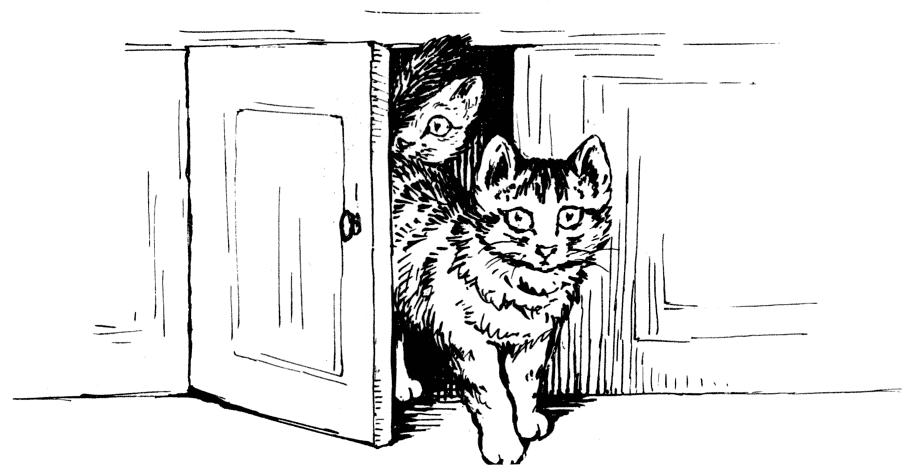 Kittens let themselves out