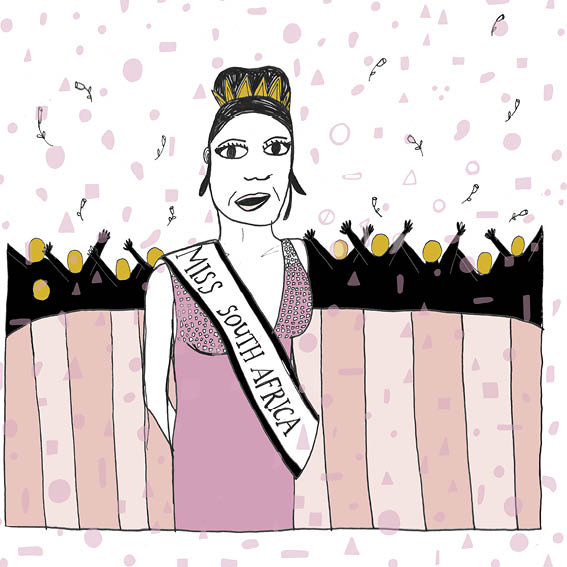 She is crowned Miss South Africa.