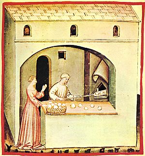 7-alimenti,pane,Taccuino Sanitatis, Casanatense 4182.