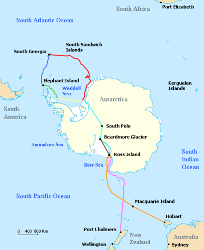 Shackleton Endurance Aurora map2