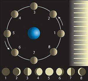 Mond Phasen Combined