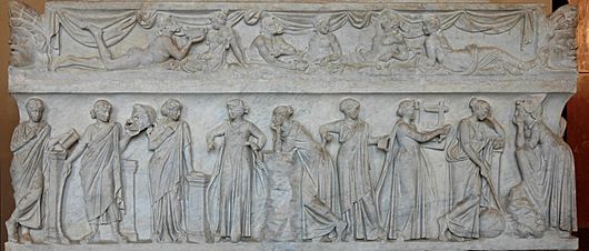 Muses sarcophagus Louvre MR880