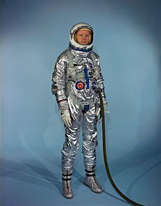 Neil Armstrong in Gemini G-2C training suit
