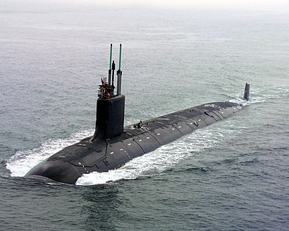 US Navy 040730-N-1234E-002 PCU Virginia (SSN 774) returns to the General Dynamics Electric Boat shipyard