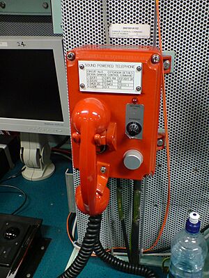 HMNZS Te Kaha sound-powered telephone 20080702