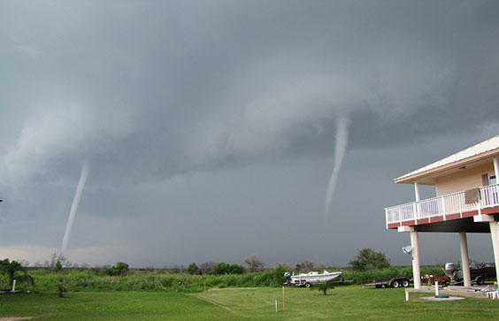 A spectacular series of images of waterspouts off the Port of Grand Isle, Louisiana, May 2012. Tim Osborn, NOAA photogra