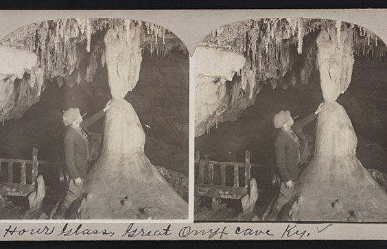 The Hour-Glass, Great Onyx Cave, Kentucky. 1922. Prints and Photographs Division, Library of Congress.