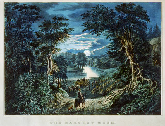 The Harvest Moon. Currier & Ives, 1860-1870. Prints & Photographs Division, Library of Congress.
