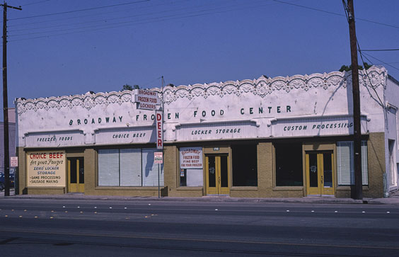Frozen Food Lockers, San Antonio, Texas. 1982. Prints & Photographs Division, Library of Congress.