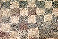 An ancient mosaic of pebbles