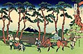 Hodogaya on the Tokaido Road by Hokusai