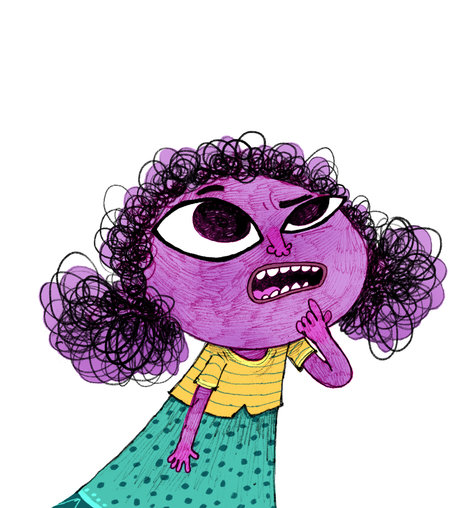 Girl looking confused