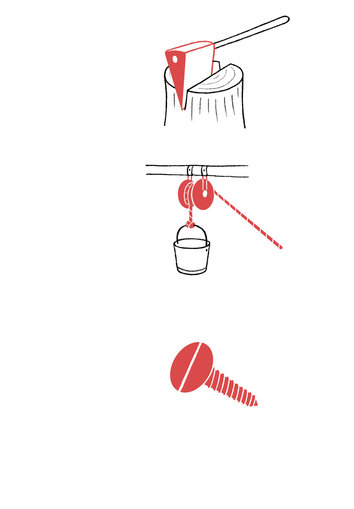 Simple machines - Wedge, Pulley, Screw