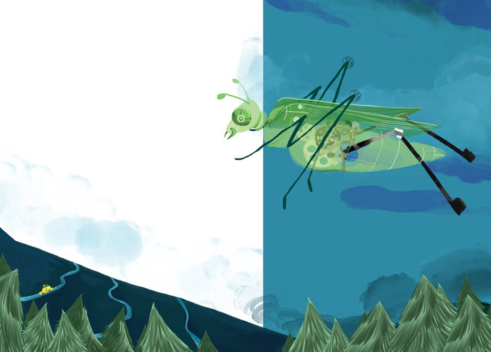 Grasshopper Robot