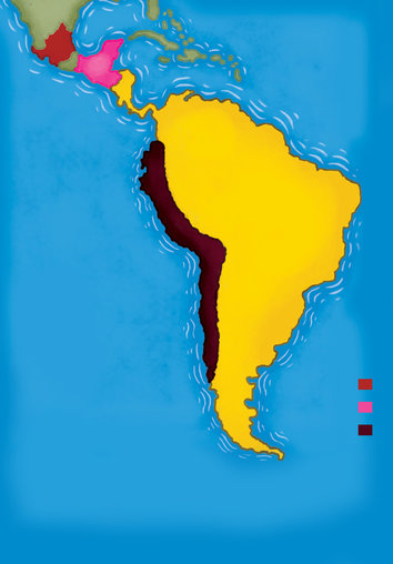 The map of Mexico