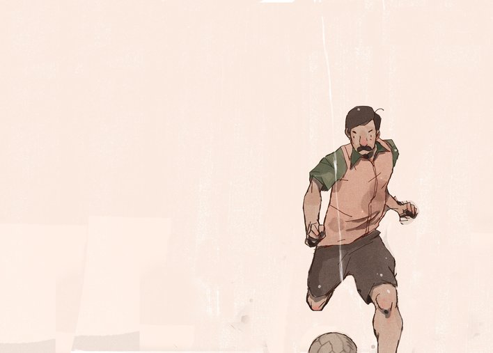 A footballer
