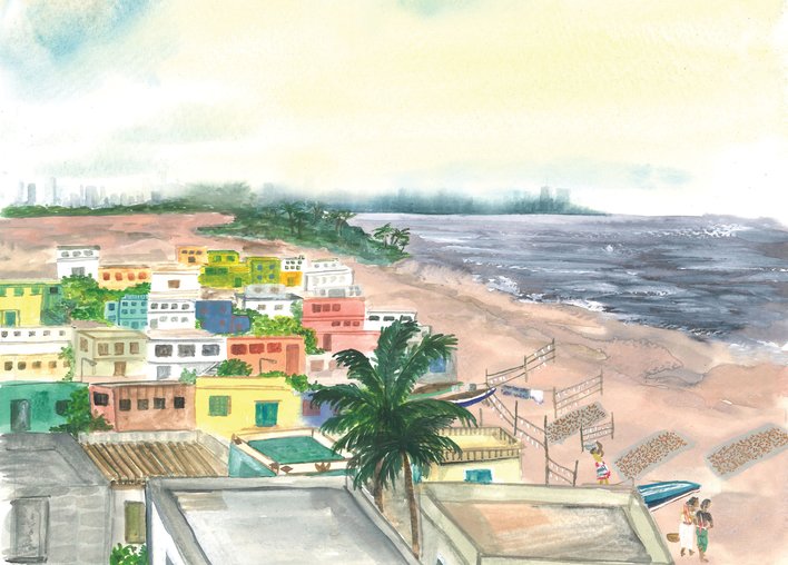 A coastal town