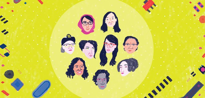 A group of women