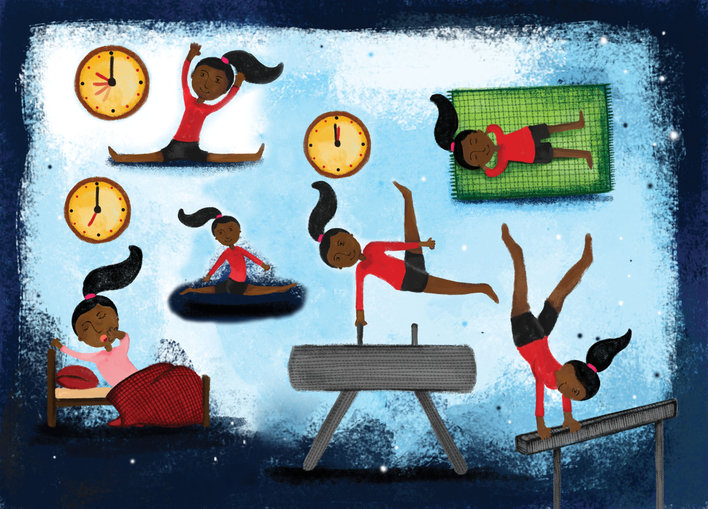 Gymnast's routine