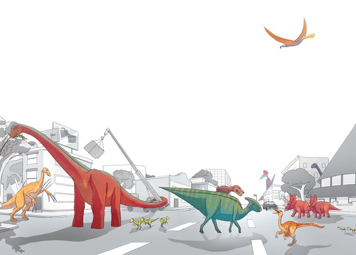 Comparing dinosaurs sizes