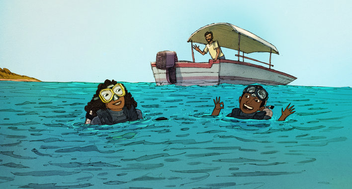 Explorers after a dive