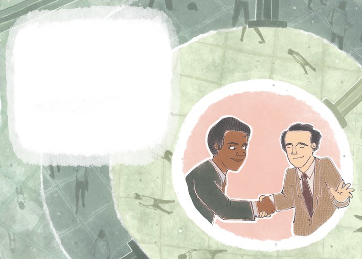 two men shaking hands