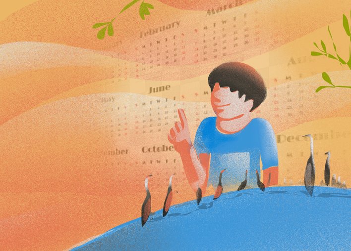 Boy counting down days as he waits for the koonj to migrate