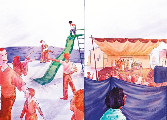 A child separated from the rest of society