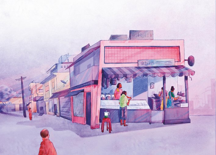 Sweet shop at the end of the road