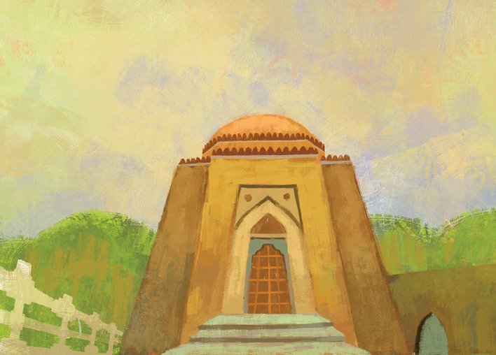 a tall monument
