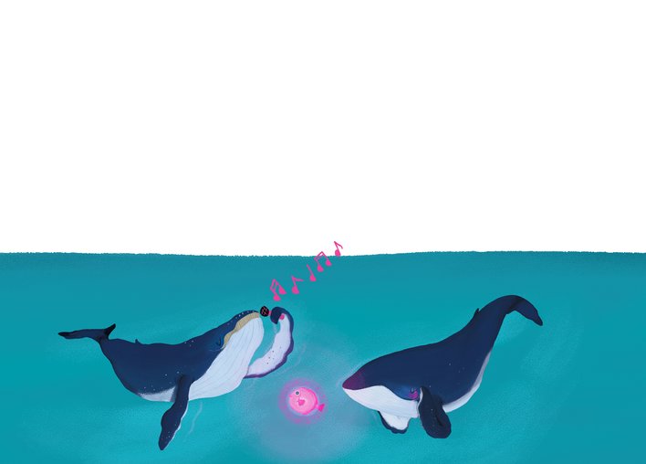 Whales singing