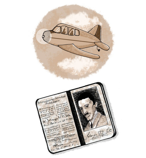 India's first aircraft, pilot license