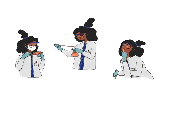 The microbiologist Working