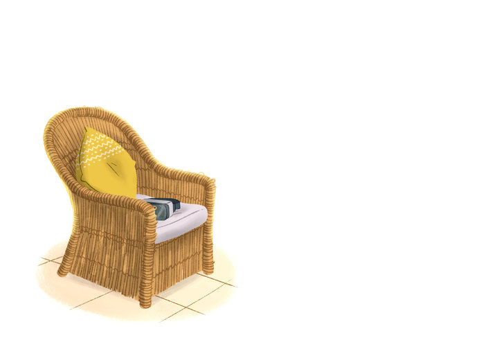 Chair with pillow