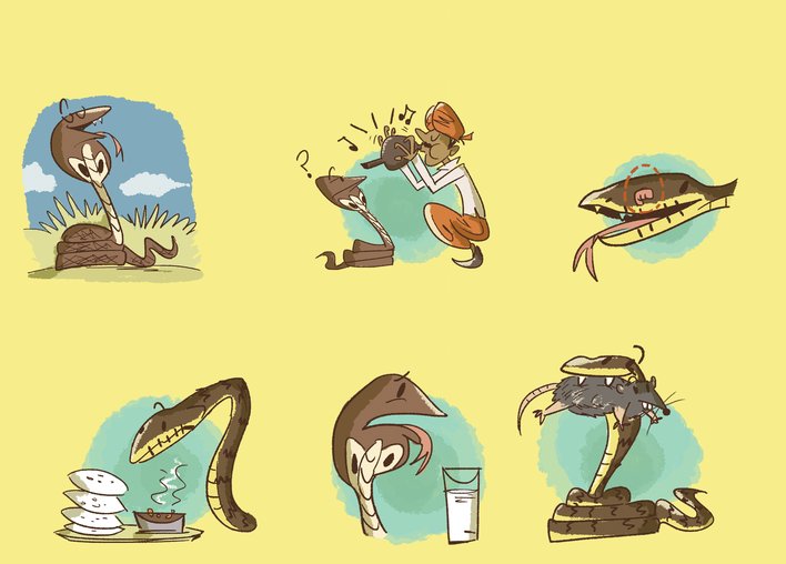 A snake charmer
