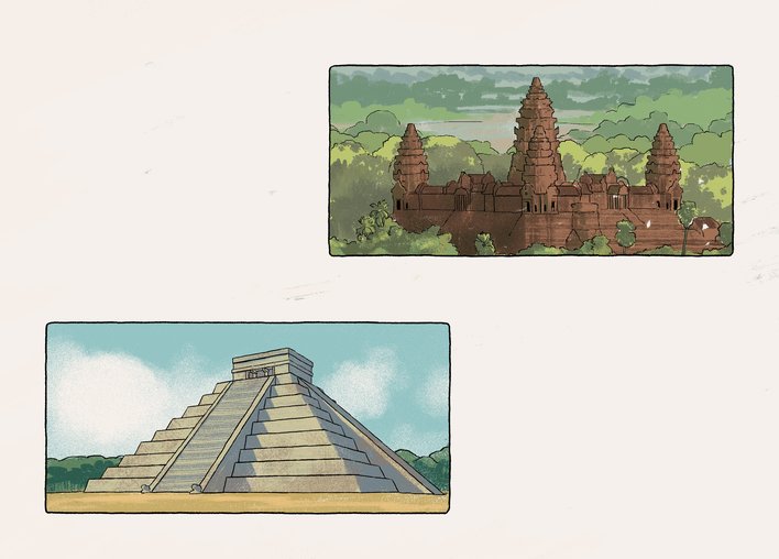 Angkor Wat and Chichen Itza
