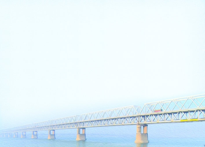 A bridge across a river