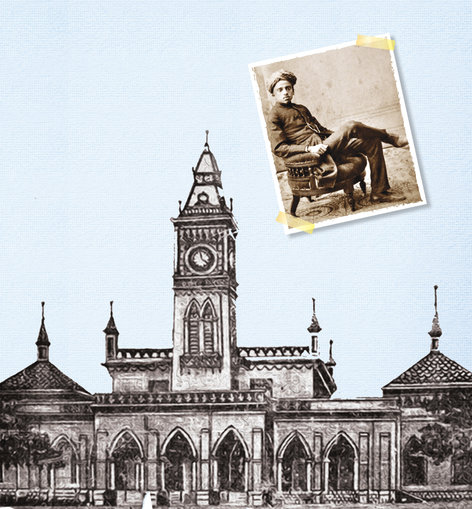 Central College, and a young Sir MV