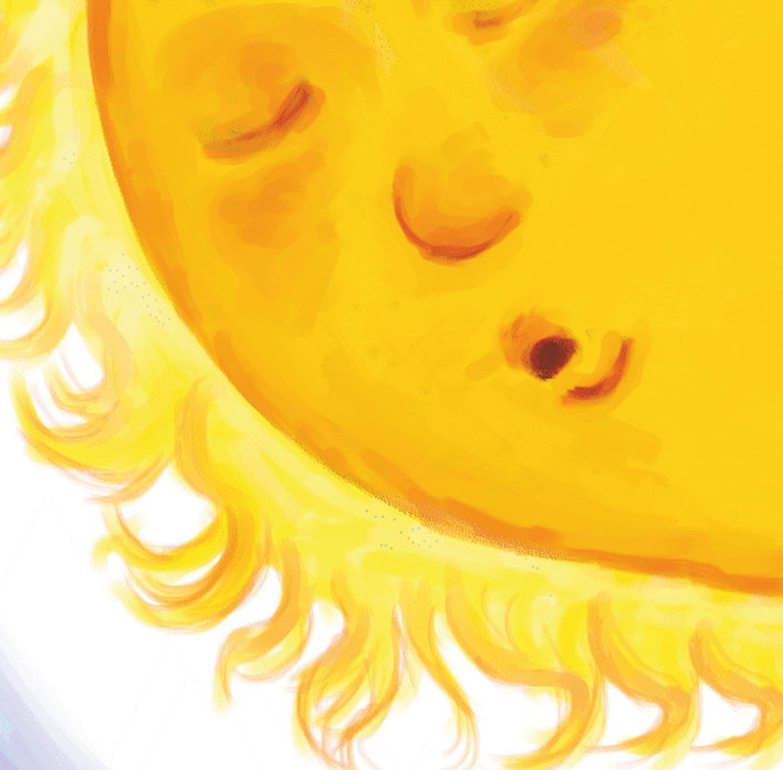 Sun sleeping