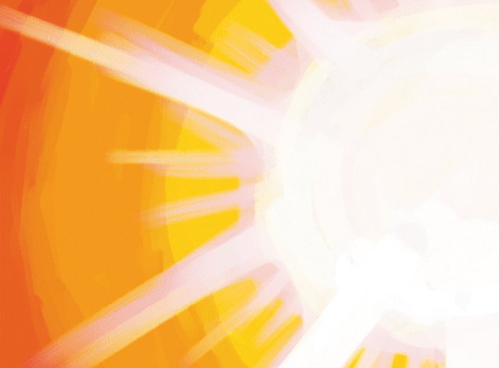 Bright sunlight