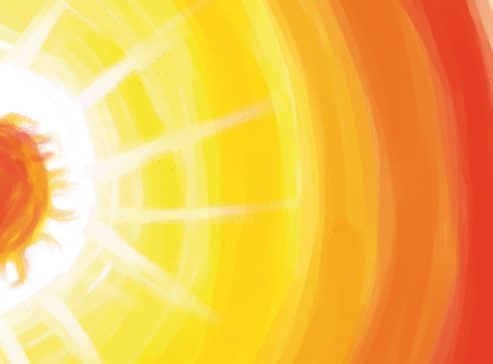 Orange sun