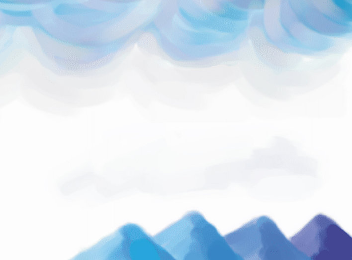 Blue hills and skies