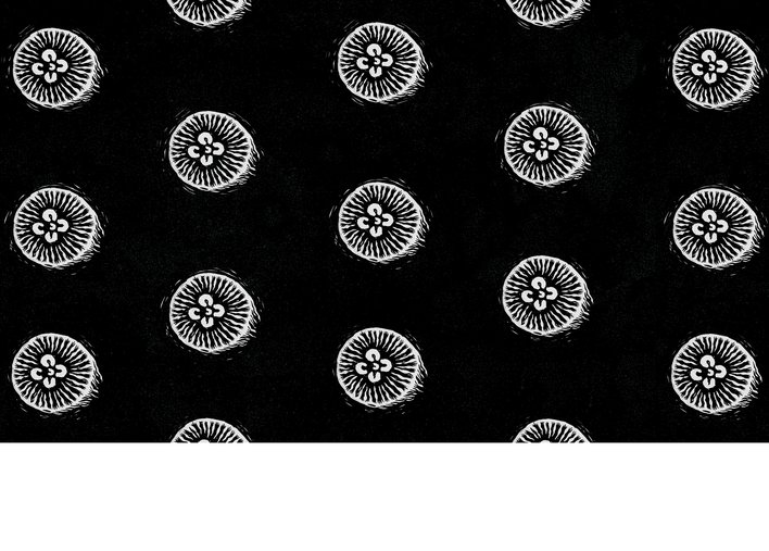 jellyfish forming dotted pattern