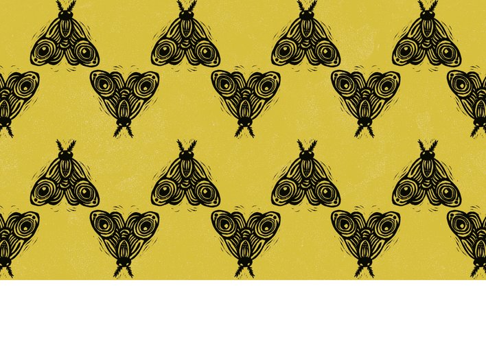 moths forming zigzag patterns