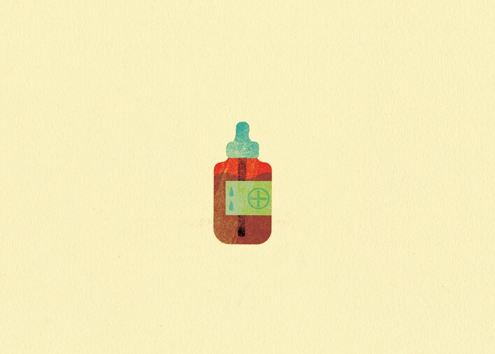 An empty medicine bottle