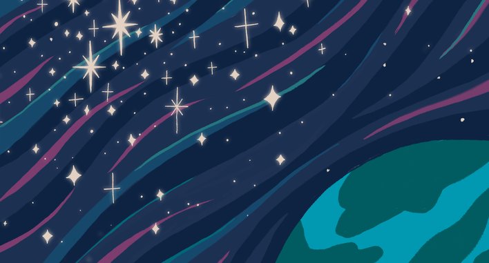 Stars and the earth