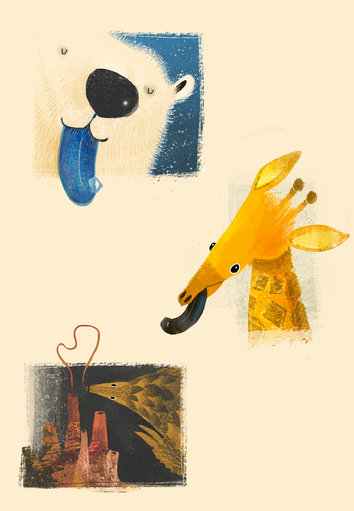 Polar Bear and Giraffe and Pangolin