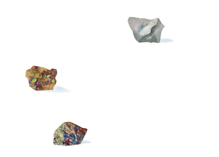 Three rocks